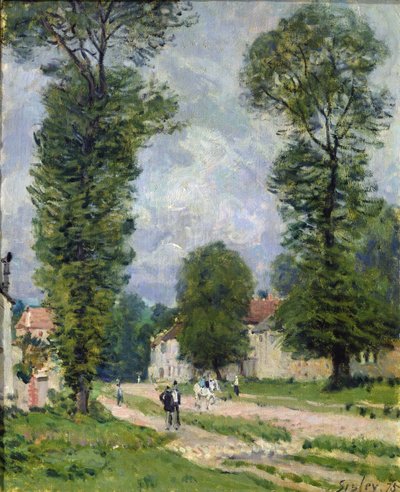 La Route de Marly-le-Roi, ou La Route de Versailles, 1875 - Alfred Sisley